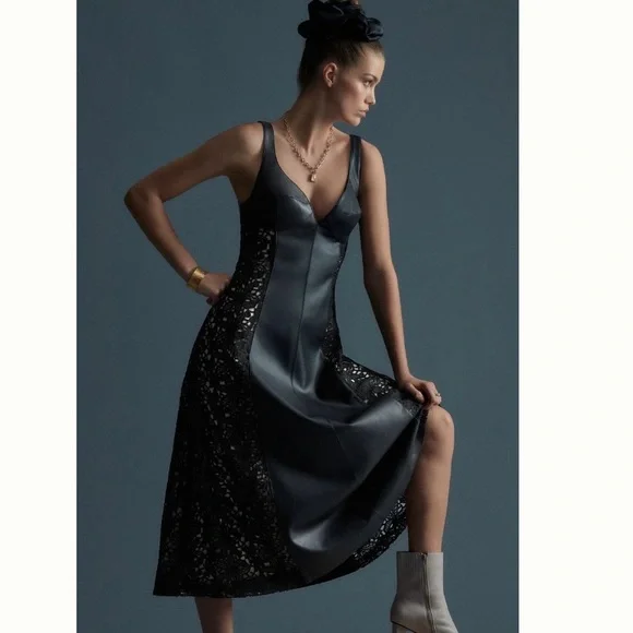 chinese dress ladies Bebe Women's Faux Leather Skirt Dress